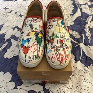 Louboutin Masteralta Flat/Sneaker Patent Leather